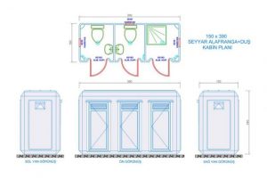 150X390 -Fiberglass Shower & WC