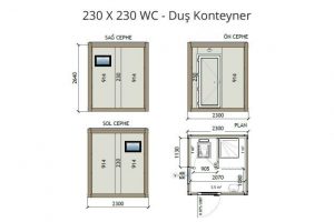 230 X 230 WC & Shower
