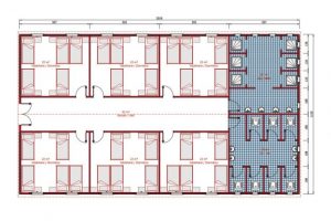 Prefabricated Dormitory Buildings 232 m2