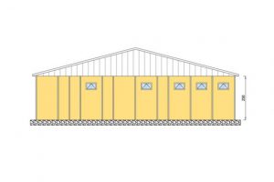 Prefabricated Dormitory Buildings 232 m2