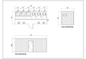 240 x 600 3 Shower & 3 WC