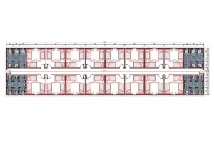 339 m2 Dormitory Plan