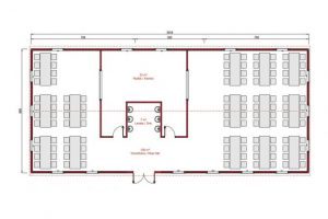 181 m2 Prefabricated Refectory