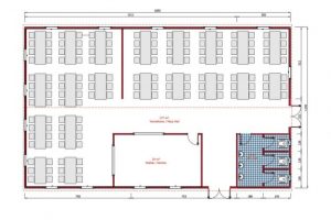 217 m2 Prefabricated Refectory