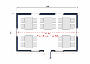 25 m2 Prefabricated Refectory