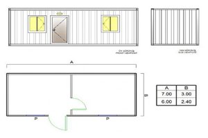 BGK 202 Classic Container Empty-2 Rooms
