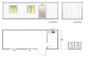 BGK 301 Classic Container, 1 Room & Kitchen