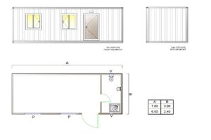 BGK 302 Classic Container, 1 Room & WC