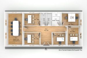 106 m2 Prefabricated Office