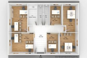 125 m2 Prefabricated Office
