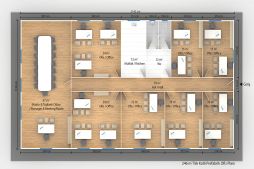 246 m2 Prefabricated Office