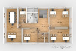 340 m2 Prefabricated Office