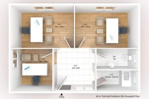 40 m2 Prefabricated Office