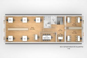 463 m2 Prefabricated Office