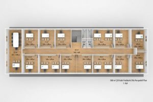588 m2 Prefabricated Office