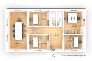 90 m2 Prefabricated Office