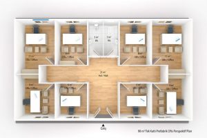 98 m2 Prefabricated Office